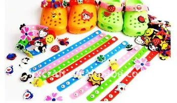 2017 Cute Silicone Charm Bracelet For Kids Diy Crocs 2017 Cute Silicone Charm Bracelet For Kids Diy Crocs