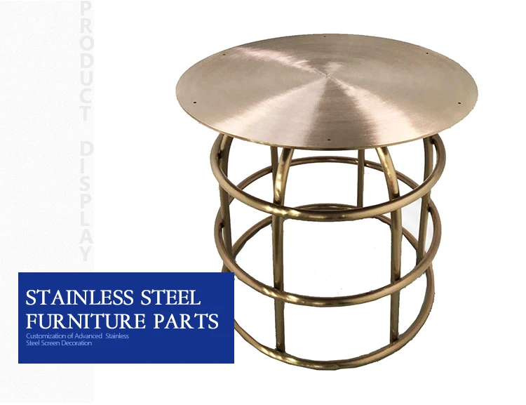 satin metal office waiting room furniture inox table leg round steel restaurant fiberglass table legs