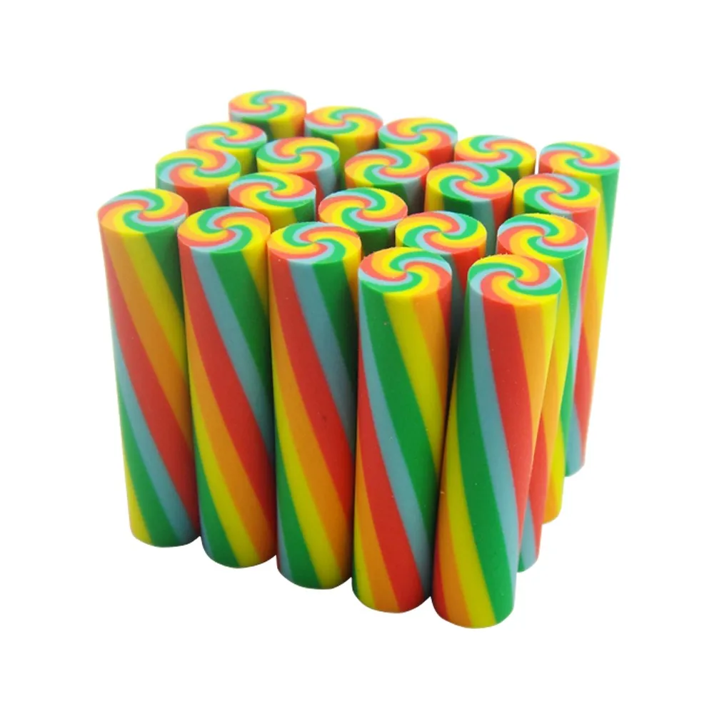 Extrusion Shaped Stripe Rubber Eraser In Smell Buy Rubber Eraser
