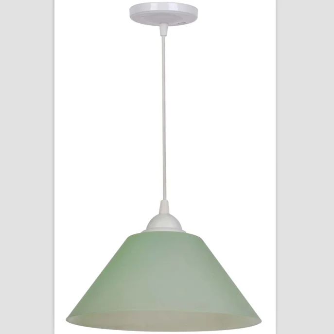 Modern Chinese style acrylic 1 light E27 green color pendant  hanging lights for dining room/restaurant from Zhongshan city