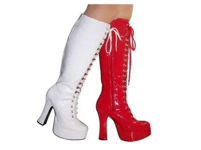 Amazon.com: Botas Gogo de color sólido para mujer, con plataforma de punta  cuadrada, tacones gruesos, impermeables, de piel artificial, zapatos sin  cordones (negro, 38) : Ropa, Zapatos y Joyería