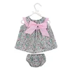 wholesales girls infant baby clothing top and bloomer 2pc set baby girls clothes set