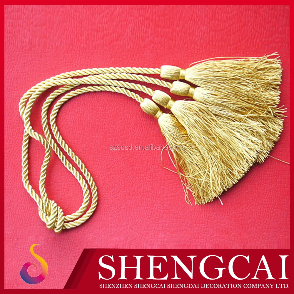 Quality Fashion Clothes Tassel Tiered Polyester Tieback Tassel Buy