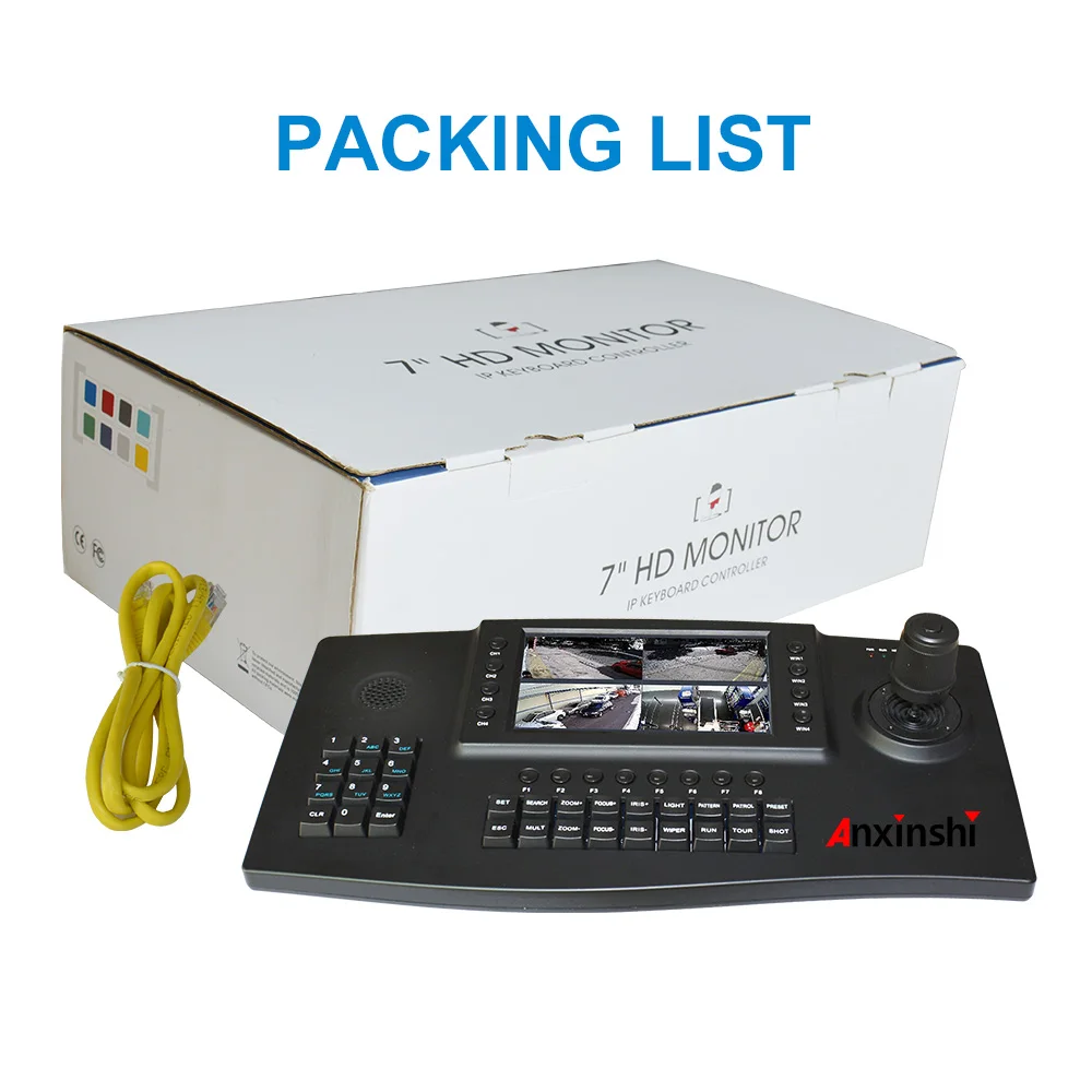 Anxinshi 4D Network Keyboard Controller - 7 Inch TFT LCD