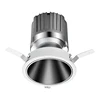 10W 15W COB Modular Down Light Recessed Square Low Glare Mirror/Black Reflector Modular Hotel Downlight