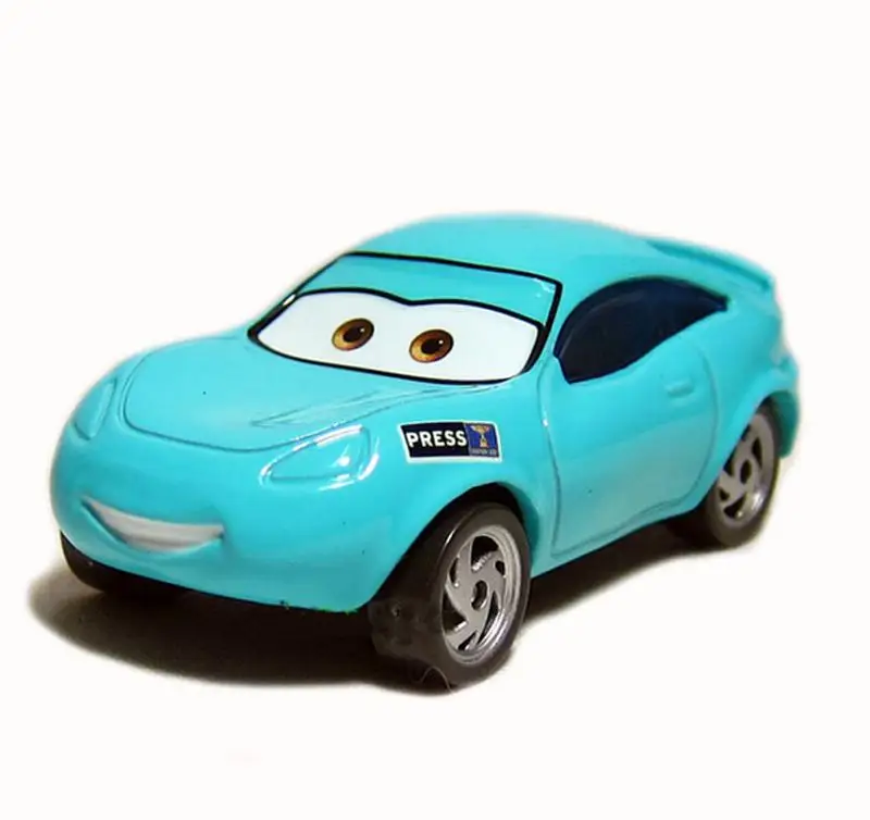 Disney Pixar Cars RSN Reporter & Racer Metal Toy Car 1:55 Diecast Model ...