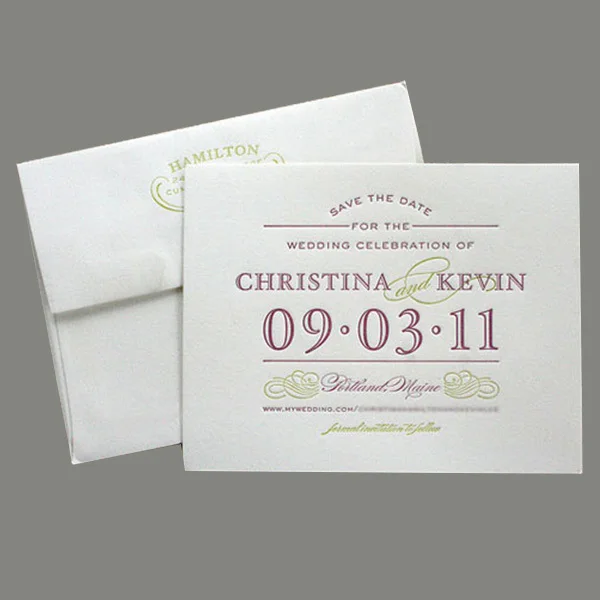 طباعة بطاقة دعوة زفاف تصميم 2014 المصنوعات الورقية معرف المنتج