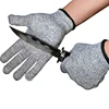 HPPE Cut Resistant Level 5 ANSI 3 Safety Work Gloves For Carpenter