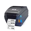 Adhesive white paper sticker label printing to TTP 244 pro transfer thermal label printer