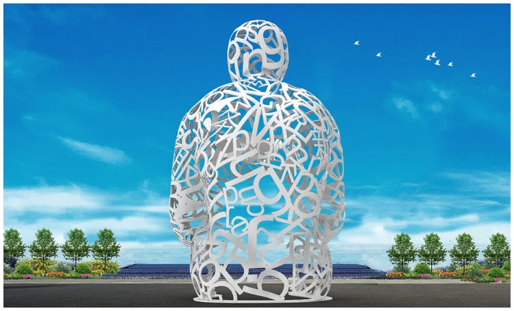 Sculture Moderne In Metallo Human Body Abstract Art Sculpture Metal Modern Abstract Sculpture