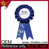 Manufacturer Cheap Custom Round Satin Ribbon Rosette Badge