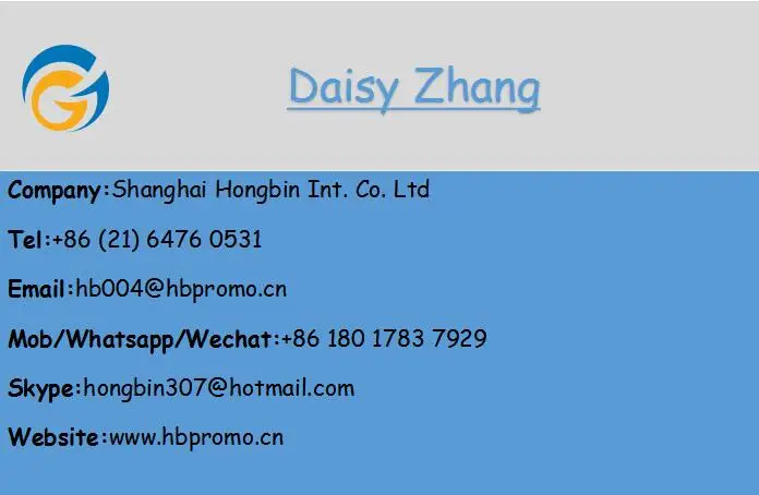 Daisy Zhang business card