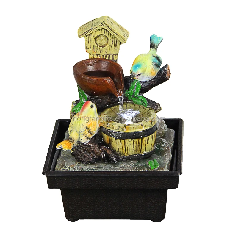 Battery Operated Mini Bird Cage Tabletop Water Fountain Buy Bird Cage Water Fountain Mini Water Fountain Battery Operated Water Fountain Product On Alibaba Com