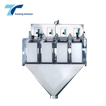 4 Head Vibration Feeder Linear Weigher Of Electromagnetic