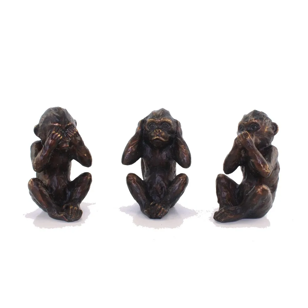 Resin Creative 3D Animal Monkey Orangutan Sculpture Home Decor Gifts manufacture