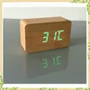 China electronics online carved wood funny alarm clock