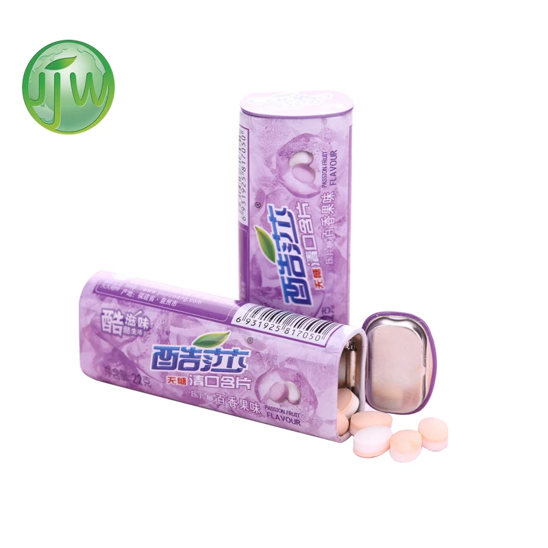
oem sugar free press candy cool mints in tin pack 