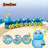BanBao 9105 Caterpillar Letters Map Big Blocks Educational Plastic Building Bricks Toys for 18+ Children Kids Nontoxic ABS