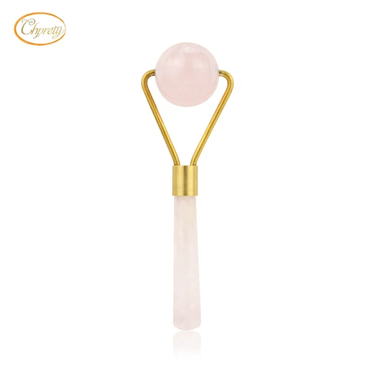 Wholesale factory directly sell Massage Anti-Aging Facial Tool natural rose quartz Crystal jade Roller for face and body