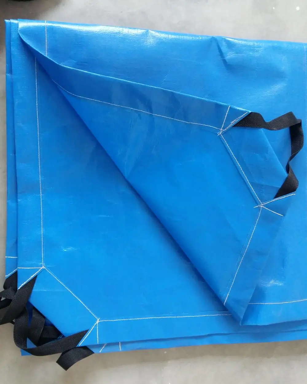 New Heavy Duty Tarpaulin Blue Waterproof Strong Cover Ground Sheet Tarp 5 sizes