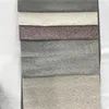 natural style plain dyed 100 polyester woven jacquard curtain fabric