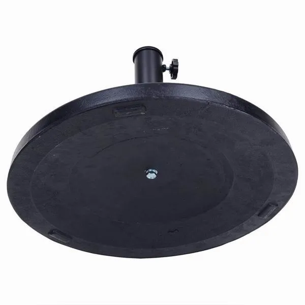 High Quality Black Decorative Pattern Resin Beach Umbrella Screw Base