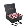 High Quality Chocolate Window Candy Boxes gift box with ribbon closure