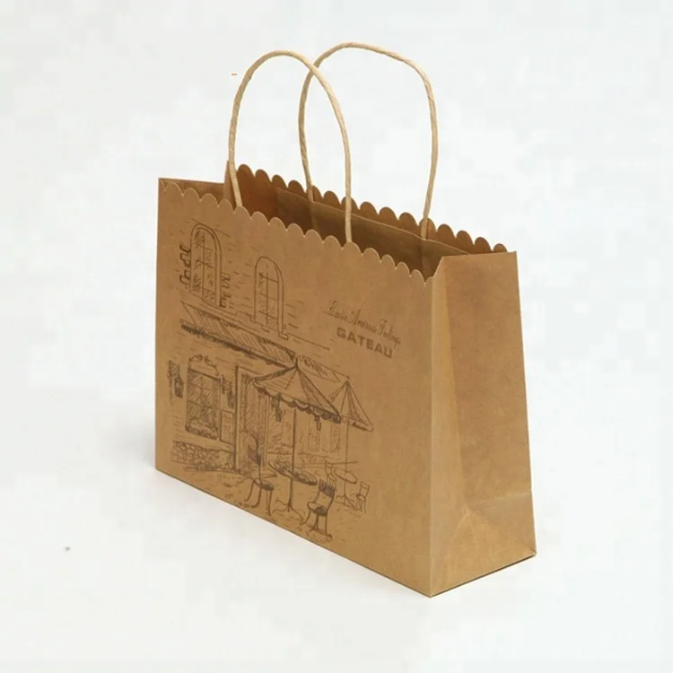 Recycle Small Brown Paper Bags With Handles For Tea Box Packaging Recycle Small Brown Paper Bags With Handles For Tea Box Packaging Kraft Product