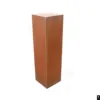corten rusted steel metal landscape bollard post for garden decor