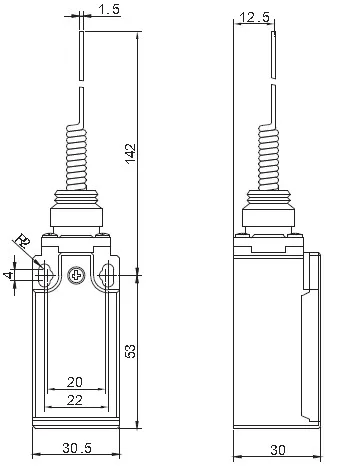 CLS161 spring lever honeywell limit switch 10A 250VAC