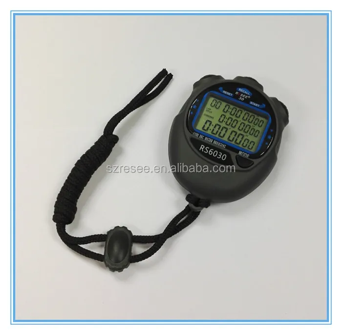 2 Laps Memory Send Whistles Model A Digital Stopwatch Timer Shockproof Stopwatch Large Digital Display 