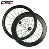 CSC 50mm Front 80mm Rear Clincher Dimple Surface Carbon Bicycle Wheels