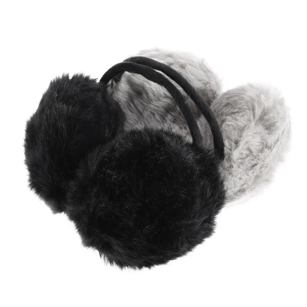 Unisex Leather Earmuffs With Faux Fur - Winter Ear Warmers For Outdoor Sports, Hiking, Skiing (Adult Size)