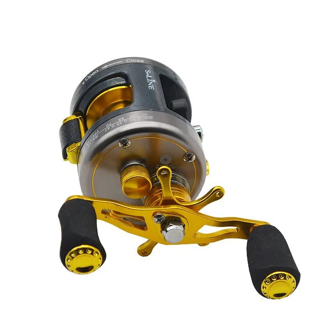 Drum Fishing Reel Right Hand 255g Full Metal 9+1bb Cast Drum Wheel Bait