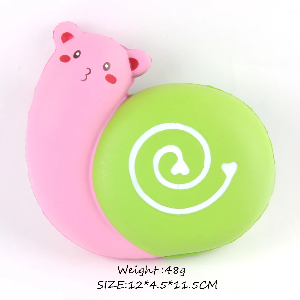 good quality Jumbo Cute Squishy soft pink snail Squishy Toys Animal Squishy Slow rising squishies