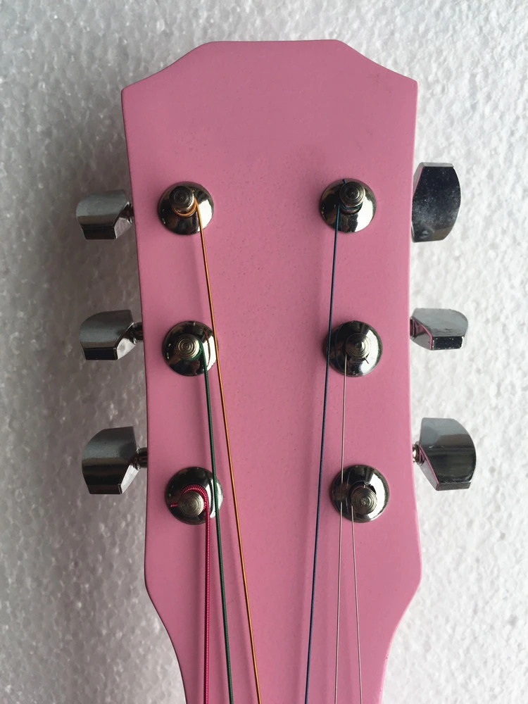 cheap pink guitar