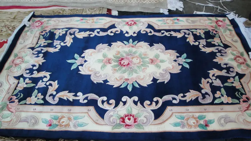 Handmade Hand Knotted Wool Carpet Handknitted Chinese Aubusson
