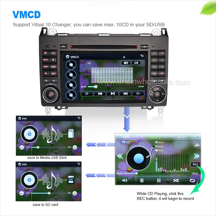 Erisin Es7270b 2din Car Stereo Dvr Dvd Gps Tv For Mercedes Benz W169