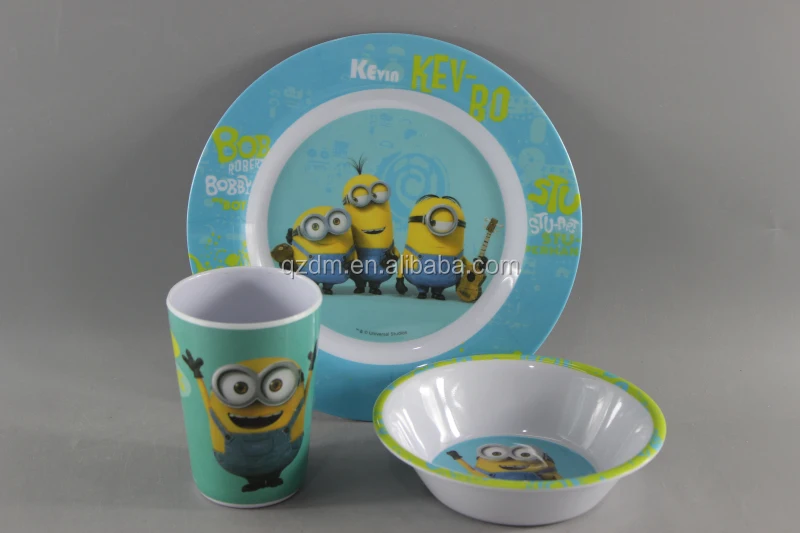 3pcs Melamine children Tableware set