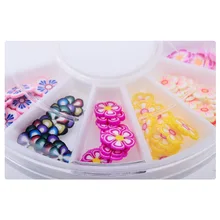 Colored Flower 3d nail art bijoux ongles strass ongles decoracion de unas nail glitter decorazioni unghie