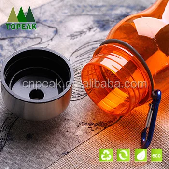 Creative cartoon gourd water cup with mountain-climbing buckle sports climbing pot outdoor car handy cup