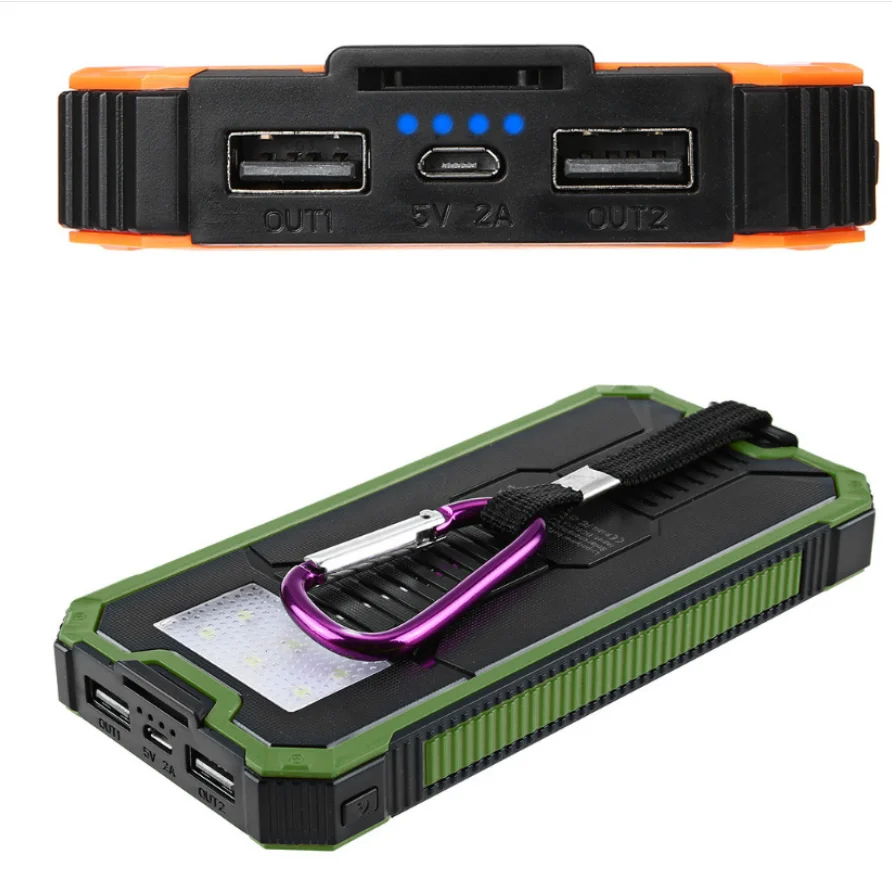 2019 ready to ship100% Full capacity solar charger power bank , solar power bank for mobile phone