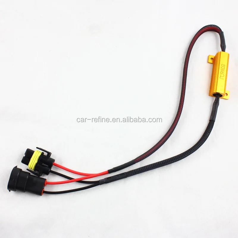 50w 6ohm Led Load Resistor H1 H3 H4 H7 H8 H11 9005 9006 1156 1157 Xenon