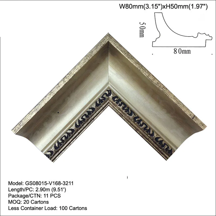 Polystyrene Materials Styrofoam Gesso Picture Frame Moulding Foot Buy