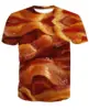Crew neck Funny 3D Food promotion cotton spandex custom tee shirt Bulk Wholesale OEM