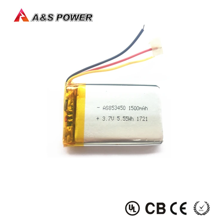 853450 3.7v 1500mah
