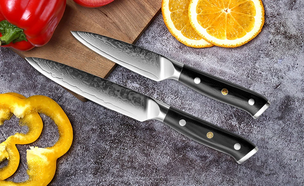 Damascus Kitchen Knife Set 5PCS Forged Steel Japanese Damascus Steel Knife vg10 Cooking Fillet Fish Chef Knife CN