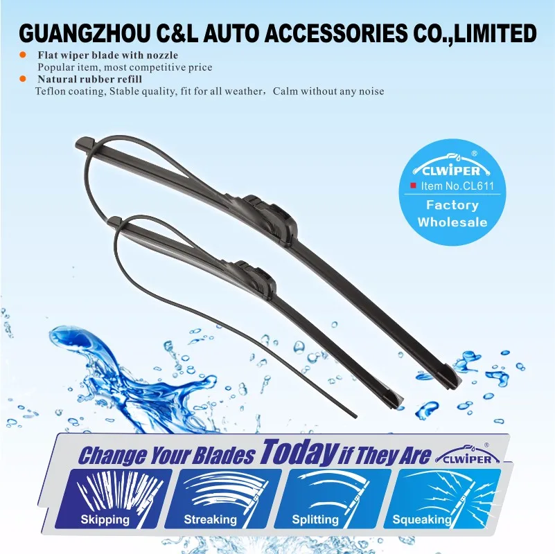 Car Accessories Heatproof Wiper Blade With Spray Nozzle Buy Car Wiper