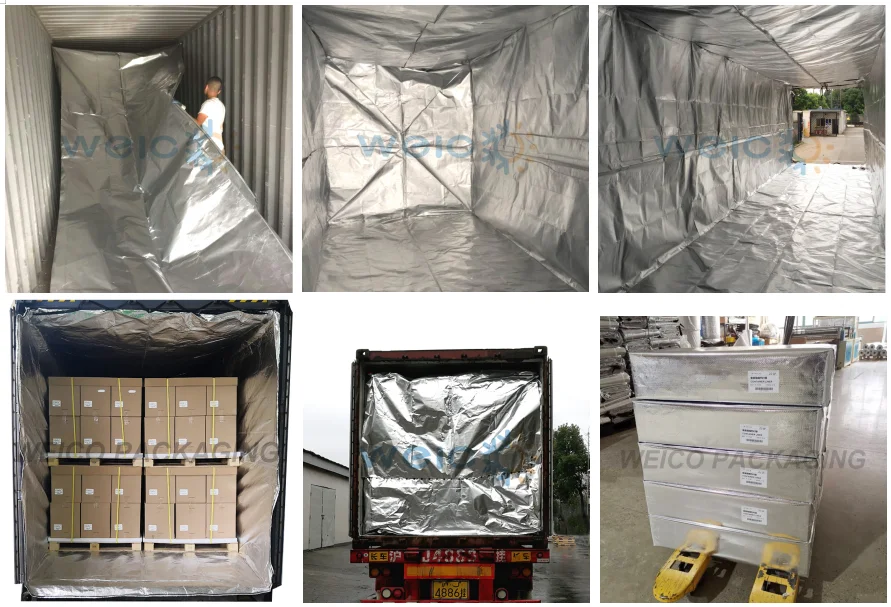 Insulating Thermal Liner for Dry Containers to protect vulnerable goods. -  Alphatherm Thermal Liners