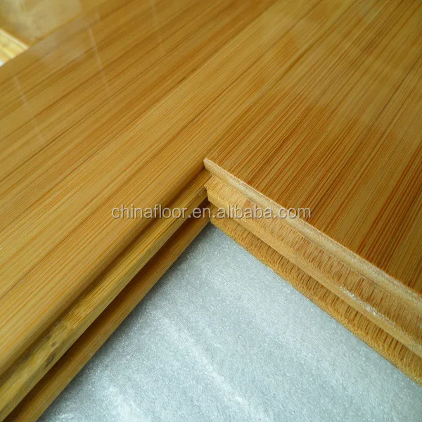 C&L matte brown color handscraped solid bamboo flooring2.JPG